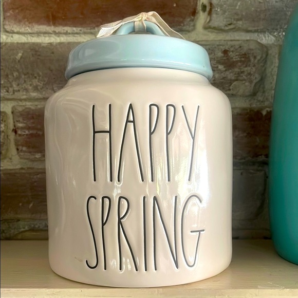 Rae Dunn Other - NWT Happy Spring Ceramic Canister by Rae Dunn Collective